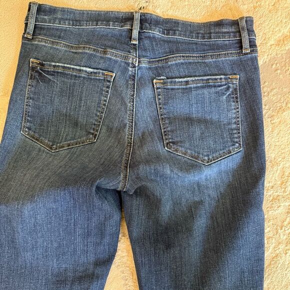Ann Taylor LOFT Modern Skinny Cuffed Jeans Pants in Blue Wash Size 29/8 - Picture 5 of 9